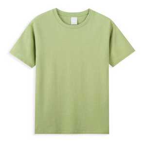 Camisetas Personalizadas de Tallas Grandes para Hombre/Mujer, 100% Algodón, Impresión de Logotipo Frontal, Color Liso, Antiarrugas, Manga Corta - Product Image 2