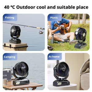 Mini Enfriador y Ventilador, Enfriador de <span class=keywords><strong>Aire</strong></span> para Camping, Ventilador con <span class=keywords><strong>Salida</strong></span> de <span class=keywords><strong>Aire</strong></span> Frío para Reuniones al <span class=keywords><strong>Aire</strong></span> Libre - Product Image 5