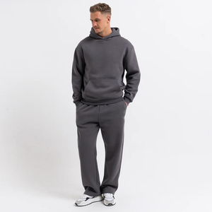 Pull à capuche léger non doublé en polyester/coton pour l'hiver, coupe décontractée, vente en gros - Product Image 4