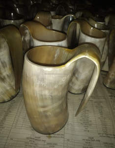 Tasse à café en corne de vache faite à la main tasse à bière en corne de boeuf polie prix d'usine en gros cadeau de noël sain et élégant - Product Image 4