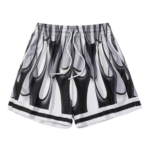 Men Breathable Lightweight Double <b>Layer</b> Premium Basketball Mesh Shorts Custom Unisex Elastic Waist Quick Dry 100% Polyester - Product Image 1