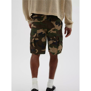 Shorts Cargo Homme OEM en Coton 100% Délavé à l'Enzyme, Coupe Décontractée, Logo Personnalisé, Vente en Gros, Collection 2026 - Product Image 6