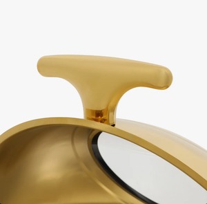 ชุดอุ่นอาหารบุฟเฟ่ต์สแตนเลสทรงกลม 3 ชิ้น พร้อมฝาปิด สีทอง ราคาประหยัด - Product Image 3