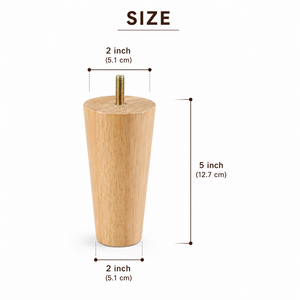 Solid Wood Round Legs for Modern Furniture Durable Easy-to-Attach <b>Sofa</b> Feet for <b>Sofa</b> Bed Coffee <b>Table</b> Couch for Workshop Use - Product Image 2