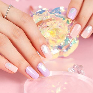 ShineB 3D Métallique Violet Gel Nail Stickers #45821 Hologramme Motif Géométrique Auto Nail Art Fabriqué en Corée Produit OEM/ODM - Product Image 3