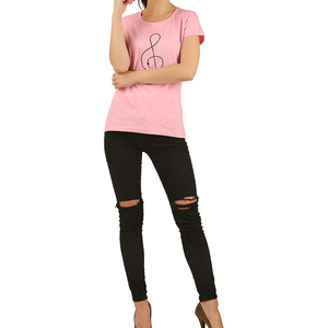 T-shirt classique moderne pour femme, coupe élégante pour usage quotidien, style décontracté, longueur standard, fabrication OEM - Product Image 4