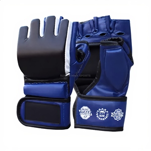 Gants de boxe MMA professionnels en cuir avec doublure intérieure épaissie pour fermeture – Légers, respirants, séchage rapide, unisexe - Product Image 1