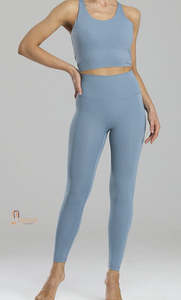 Ensemble de survêtement sportif pour femme, taille élastique, respirant, imprimé, col montant, léger, longueur genou, pour l'automne - Product Image 2