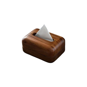 Porte-boîte à mouchoirs en bois moderne pour la maison, le bureau, l'hôtel, fournisseur en gros - Product Image 3