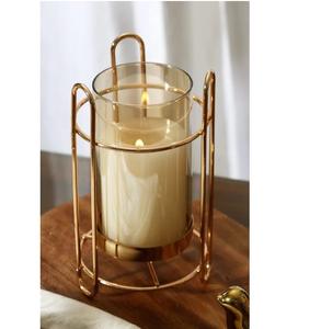 Support de décoration de table, finition dorée, taille personnalisée, porte-bougie en métal, porte-bougie décoratif fait à la main - Product Image 4