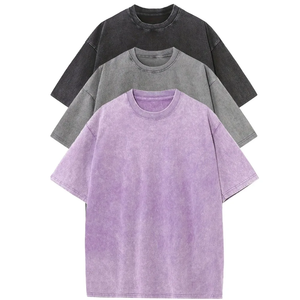 เสื้อยืดผู้ชายผ้าฝ้าย 100% ทรงหลวม สีพื้น 3 ตัว แขนสั้น คอกลม เหมาะสำหรับฤดูร้อนและกิจกรรมกลางแจ้ง - Product Image 1