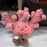 Nieuwe leuke en creatieve theepot koffiekopje theekopje kaneelbroodje pluche speelgoed familievakantie schattige decoratie kerstcadeau