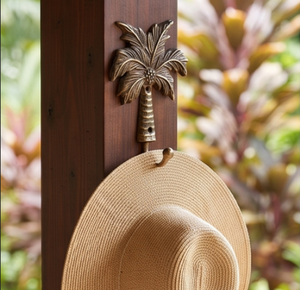 Handcrafted Brass Palm Tree <b>Hook</b> Vintage Design Wall Mount Single <b>Hook</b> Metal Decorative <b>Hook</b> For Clothing Storage - Product Image 3