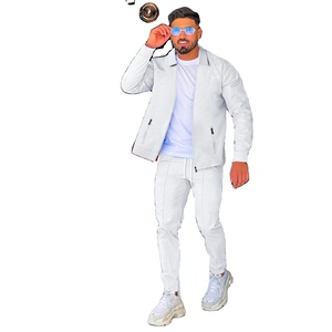 2024 New Autumn/Winter <b>Coat</b> Tracksuit Casual Long Sleeve <b>Stand</b> Collar Zipper 100% Cotton Fashion Stitching Suits 2 Pieces Sets - Product Image 4