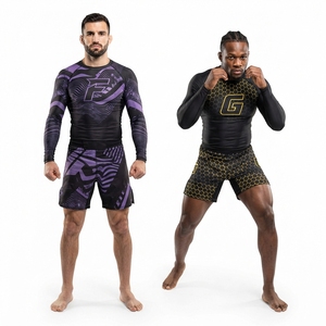 Ensemble Rashguard et Short de Combat MMA Personnalisé de Haute Qualité pour Hommes et Femmes – Idéal pour l'Entraînement Sportif - Product Image 4