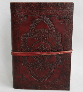 Wholesale Genuine Hardcover Embossed Leather Strap Closure Notebook-Gift - Product Image 1