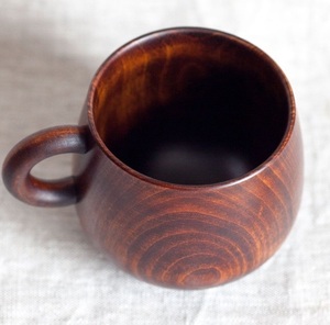 Premium Wooden Mug Handcrafted Solid Wood Coffee <b>Cup</b> Rustic Style Eco Friendly Drinkware for Home Cafe Restaurant Use - Product Image 4