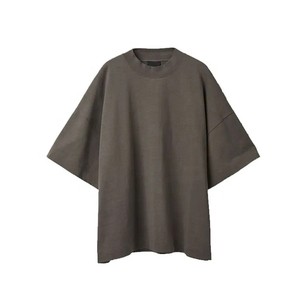 T-shirts oversize en coton 100% pour homme, style streetwear, couleur unie, prix bas, pour l'été. - Product Image 3