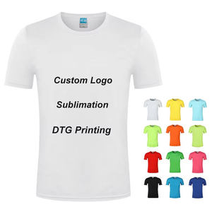 T-shirt personnalisé en sublimation 100% polyester, t-shirts unis pour hommes, t-shirts vierges avec logo personnalisé, impression DTG, t-shirt de sport pour hommes - Product Image 1