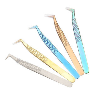 Pinzas de Volumen para Pestañas de Acero Inoxidable Profesional de Alta Calidad, Venta al por Mayor de Fábrica, 4 Estilos, Diseño Inclinado y Puntiagudo - Product Image 2