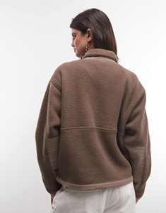 Chaqueta de Sherpa Personalizada Premium para Mujer, Transpirable, Cálida, Tejido de Alta Calidad, Logotipo Personalizado, Chaquetas de Invierno para Mujer, Proveedor OEM - Product Image 2