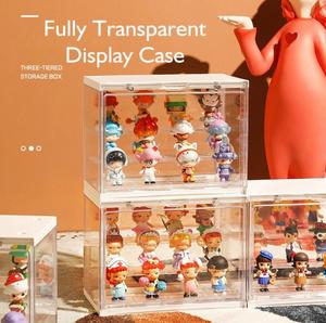 Boîte élégante de présentation de jouets en bois à 4 étapes: présentez vos jouets préférés avec style et sophistication dans n'importe quel commerce de détail ou maison - Product Image 1