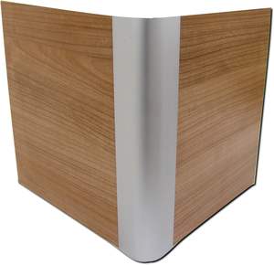 Perfil de Esquina de Aluminio CNW, Aleación de Aluminio Plateado Anodizado T3~T8, Longitud 100 cm para Paneles/Tableros de 19 mm - Product Image 6