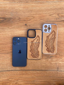 Nueva funda de teléfono de cuero con estilo hecha a mano, funda Floral con herramientas de alta calidad de lujo Vintage personalizada para IPhone 15 Pro Max - Product Image 2