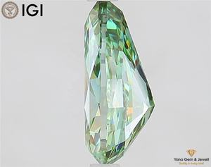 Diamante Cultivado en Laboratorio de 5.01 Quilates con Certificado IGI, Corte Pera, Color Verde Intenso, Claridad VVS2, para Centro de Collar - Product Image 6