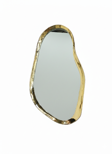 Espejo de forma orgánica, duradero, ecológico, de oro antiguo, de alta demanda, con diseños únicos inspirados en la naturaleza, para arte de pared en cualquier espacio. - Product Image 3