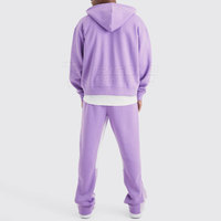 Survêtement polyvalent d'hiver à capuche, coupe évasée, en tissu 100 % coton respirant, léger et écologique pour la performance