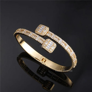 Élégant 6MM 11MM Moissanite Cuban Link Bracelet DEF VVS 925 Sterling Silver HipHop Iced Jewelry Wholesale - Product Image 2