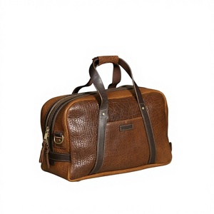 Sac de voyage en cuir personnalisé en peau d'animal Sac de sport pour motards Sac de pique-nique Sac de voyage léger résistant à l'eau Style vintage Unisexe Grand - Product Image 3