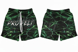 Pantalones Cortos Deportivos de Malla para Entrenamiento, Diseño Personalizado, Totalmente Estampados, Vintage, 100% Algodón, Unisex, Marca Privada OEM - Product Image 2