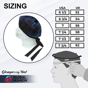 Chapeau Glengarry orange à motif en losanges, casquette traditionnelle écossaise en laine de qualité supérieure, vente en gros d'usine 2026 - Product Image 6