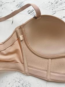 Embroidered <b>Women's</b> Plus Size Sport Underwear Set Seamless Wireless Bra Top Comfortable Solid Lingerie Logo Waist Full Cup - Product Image 5