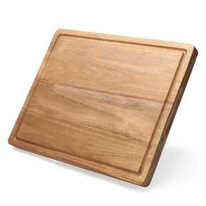 Tabla de Cortar Rectangular Multiusos de Madera, Bandeja de Servir para Cocina, Tabla de Cortar de Madera Rectangular Reversible de Doble Cara - Product Image 4