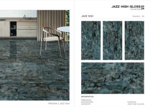 Carreaux de porcelaine les plus vendus, finition jazz haute brillance, dimensions 60x120cm, 600x1200mm, 24x48, pour murs intérieurs modernes - Product Image 2