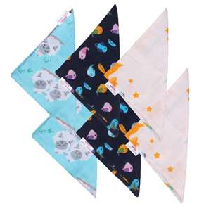 Polka Tots Chiffon de lavage pour bébés Chiffon en coton biologique pour nouveau-né Serviette de toilette pour enfants (lot de 6) - Product Image 1