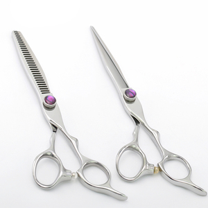 Professional Barber <b>Scissors</b> for Hairdressers-Stainless Steel Blades Plastic Handle Sharp Blade Thinning <b>Scissors</b> - Product Image 3