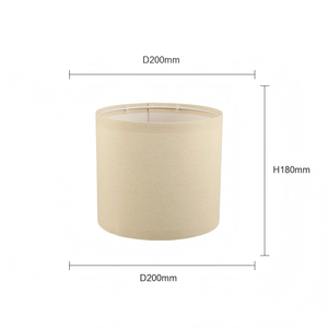 Liteng Modern Nordic Handmade Eco-Friendly Linen Fabric Cylinder Detachable <strong>Lampshade</strong> <strong>for</strong> Chandelier Floor/Table <strong>Lamps</strong> KD Model - Product Image 6