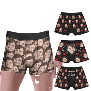 Calzoncillos Bóxer Clásicos de Cintura Alta para Hombre, Sublimados, Transpirables, de Alta Calidad, Diseño Urbano, Edición Navideña - Product Image 1