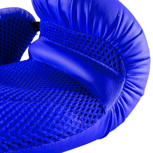 Guantes de Boxeo Azules de PU de 10oz con Cierre de Velcro y Correa Ajustable para la Muñeca para Adultos - Product Image 5