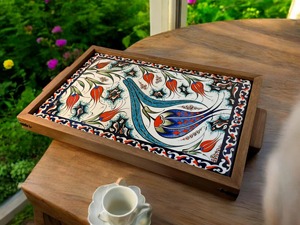 Plateau en bois imprimé personnalisé pour marque privée, idéal pour la décoration professionnelle et la vente en gros, parfait comme plateau de service. - Product Image 6