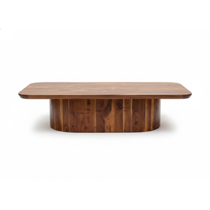 Table à manger ronde en bois massif pour salon, table élégante pour salon moderne - Product Image 1