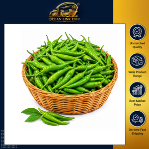 Premium Fresh Green Chili Natural Farm Fresh Export Quality for Cooking Food Processing Wholesale Bulk Supply - Product Image 2