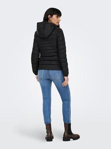 Women's Lightweight <b>Packable</b> Hooded Winter Quilted Puffer <b>Jacket</b> with Detachable Hat & Sleeves Water Resistant Polyester/Cotton - Product Image 3