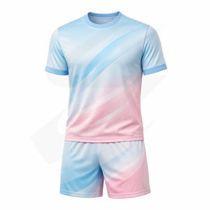 Uniforme de Fútbol Profesional, Conjunto de Camiseta de Fútbol, Malla Transpirable de Poliéster, Logotipo Personalizado de Fábrica, Ropa Deportiva - Product Image 2