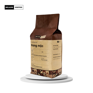 Café en grains entiers Arabica Robusta torréfié clair du Vietnam, 1 kg, vente en gros, marque privée, OEM Milano - Product Image 3