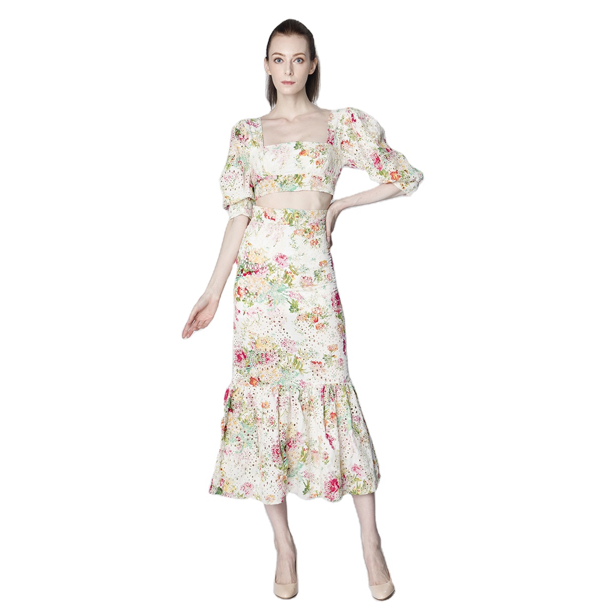 Новинка, детская одежда, модный костюм для досуга, комплект из двух предметов для женщин Костюм Платье женское 7/4 рукав, костюм комплект ювелирных изделий для женщин.(21001 + 21002)